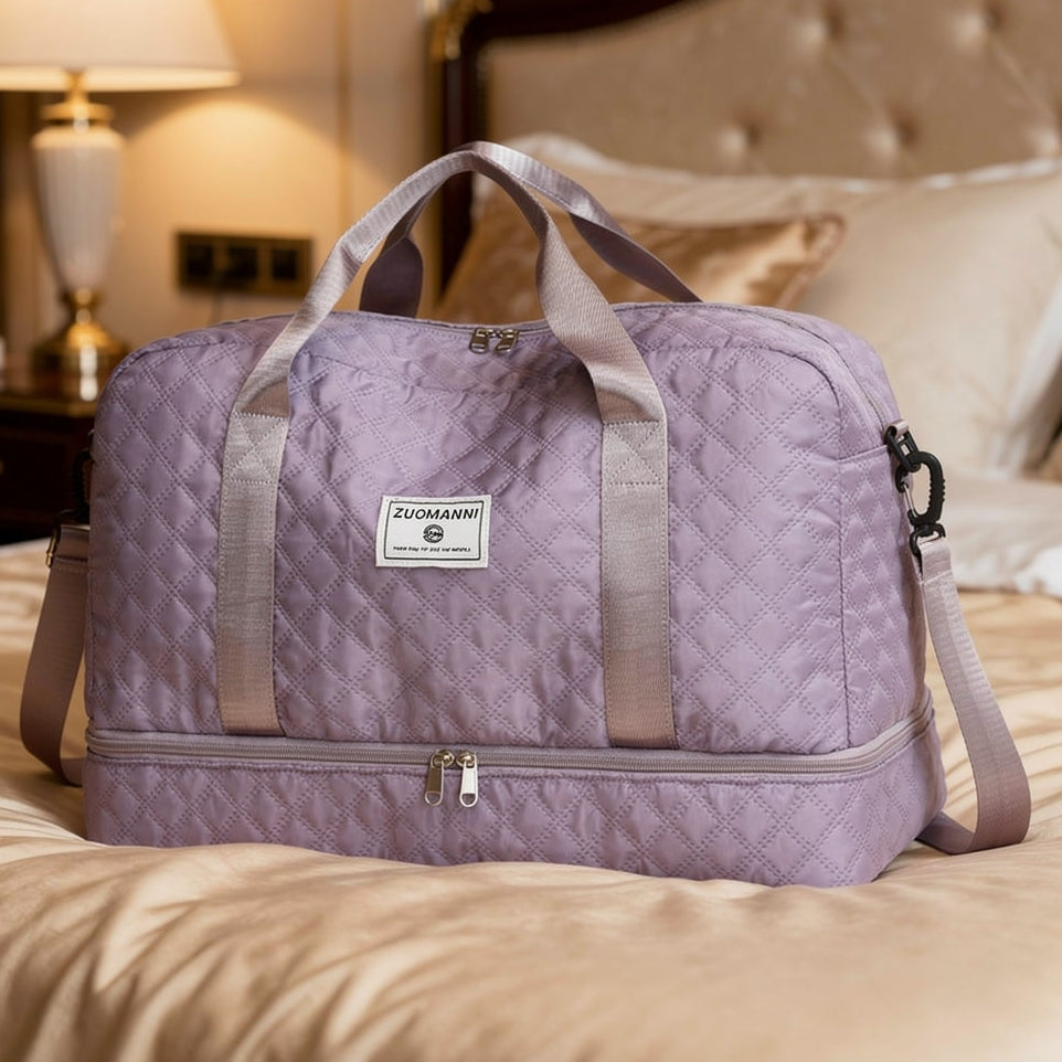 Voyaro™ FlexWeek – Elegante Weekender-Reisetasche mit Schuh- & Nassfach