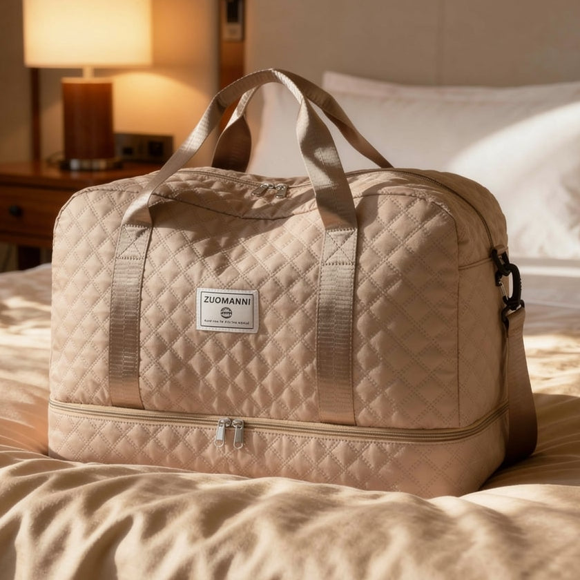 Voyaro™ FlexWeek – Elegante Weekender-Reisetasche mit Schuh- & Nassfach