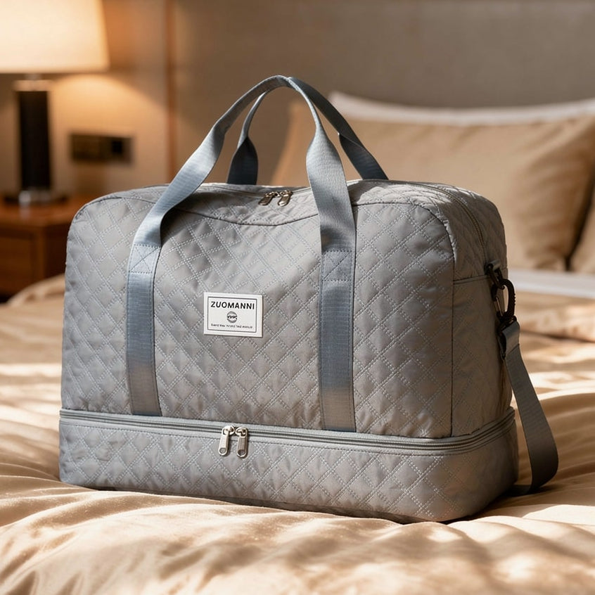 Voyaro™ FlexWeek – Elegante Weekender-Reisetasche mit Schuh- & Nassfach