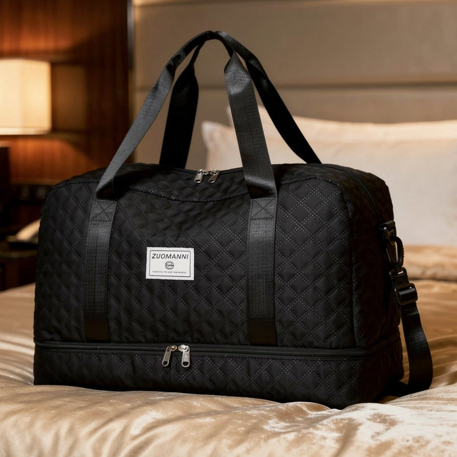 Voyaro™ FlexWeek – Elegante Weekender-Reisetasche mit Schuh- & Nassfach