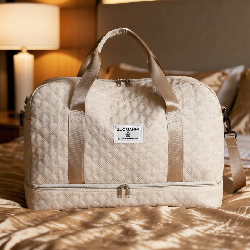 Voyaro™ FlexWeek – Elegante Weekender-Reisetasche mit Schuh- & Nassfach