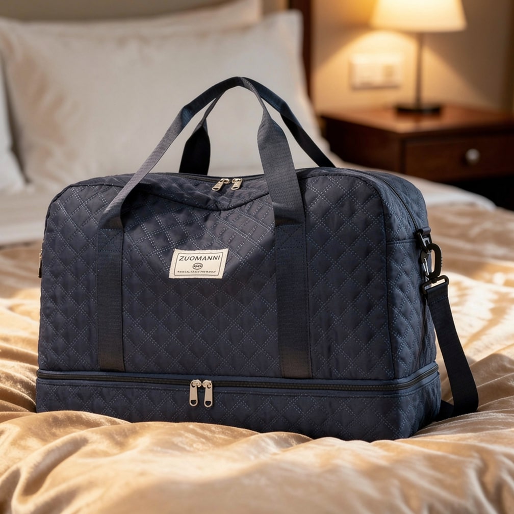 Voyaro™ FlexWeek – Elegante Weekender-Reisetasche mit Schuh- & Nassfach