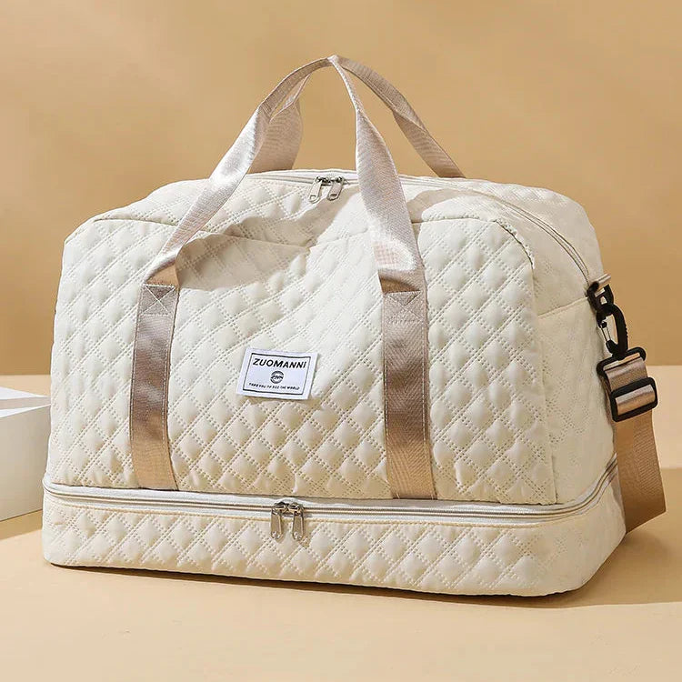 Voyaro™ FlexWeek – Elegante Weekender-Reisetasche mit Schuh- & Nassfach