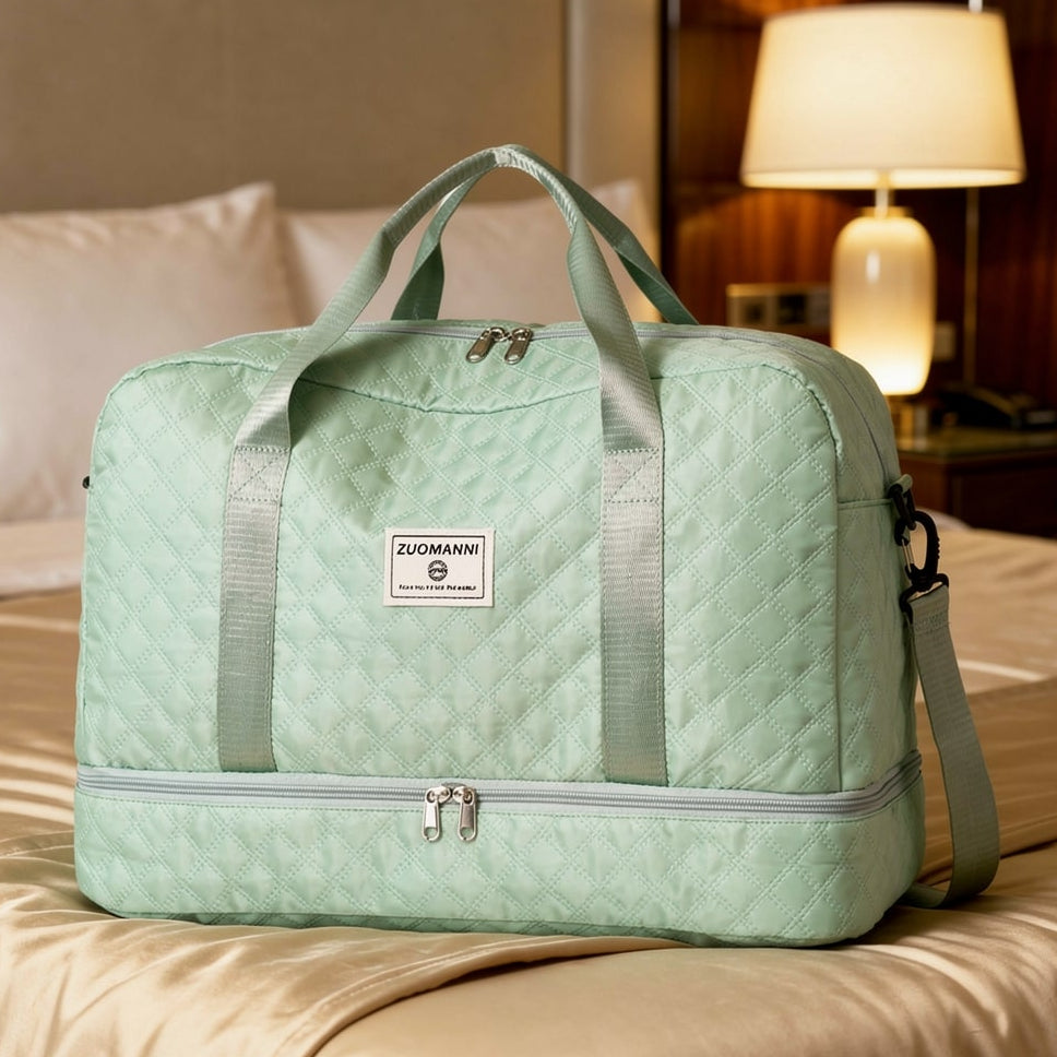 Voyaro™ FlexWeek – Elegante Weekender-Reisetasche mit Schuh- & Nassfach