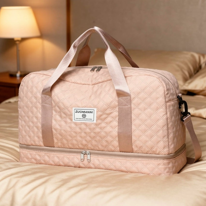 Voyaro™ FlexWeek – Elegante Weekender-Reisetasche mit Schuh- & Nassfach
