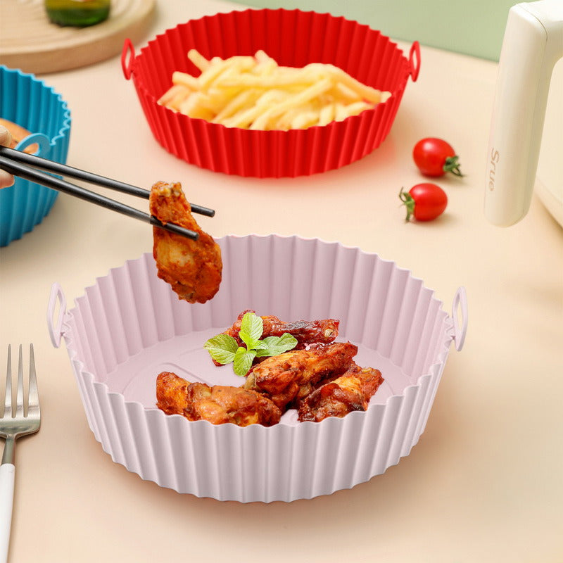 AeroFry™ – Silikon-Luftfritierschale für einfaches, sauberes & gesundes Frittieren [1 + 1 Gratis]